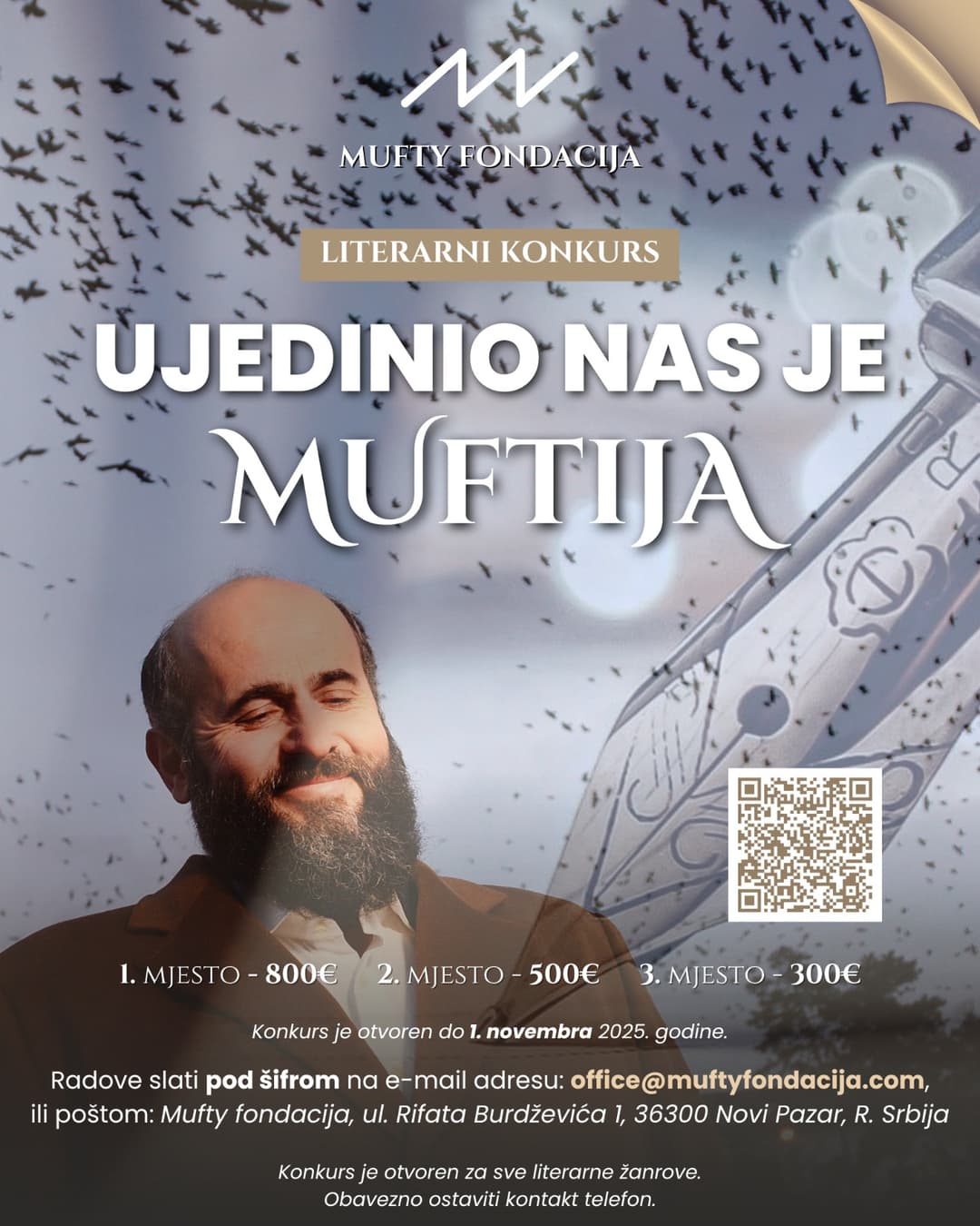 Raspisan literarni konkurs "Ujedinio nas je Muftija"